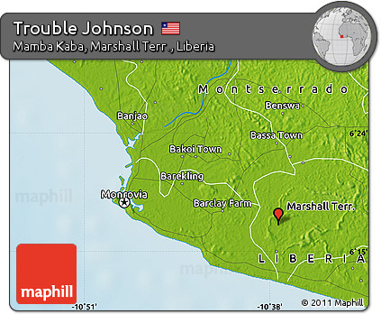 Physical Map of Trouble Johnson