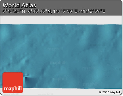 Satellite 3D Map of the Area around 6° 28' 13" N, 110° 34' 29" E