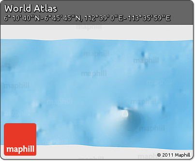 Physical 3D Map of the Area around 6° 28' 13" N, 113° 7' 30" E