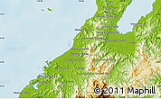 Physical Map of the area around 6° 28' 13" N, 116° 31' 30" E