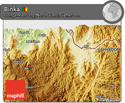 Physical 3D Map of Binka