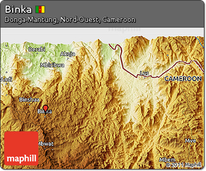 Physical 3D Map of Binka