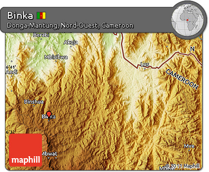 Physical Map of Binka