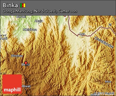 Physical Map of Binka