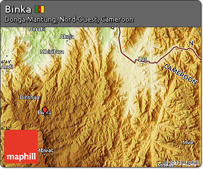 Physical Map of Binka
