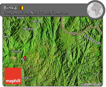 Satellite Map of Binka