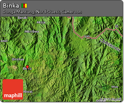 Satellite Map of Binka
