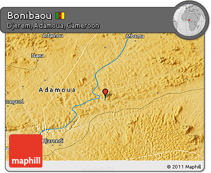 Physical 3D Map of Bonibaou