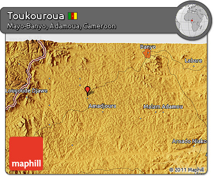 Physical 3D Map of Toukouroua