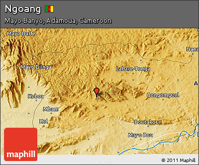 Physical 3D Map of Ngoang