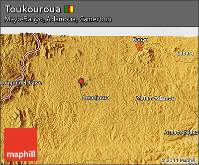Physical 3D Map of Toukouroua