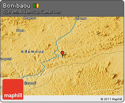 Physical 3D Map of Bonibaou