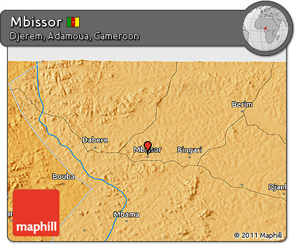 Political 3D Map of Mbissor