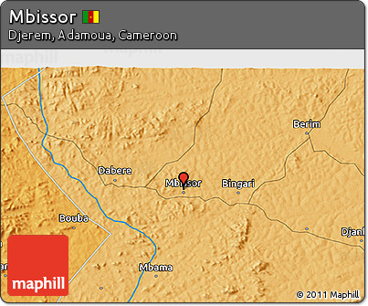 Political 3D Map of Mbissor
