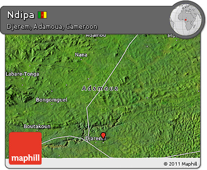 Satellite 3D Map of Ndipa