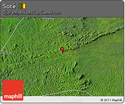 Satellite 3D Map of Soté