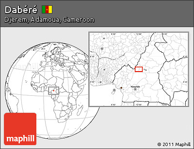 Blank Location Map of Dabéré
