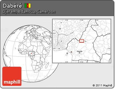 Blank Location Map of Dabéré