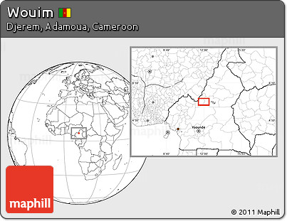 Blank Location Map of Wouim