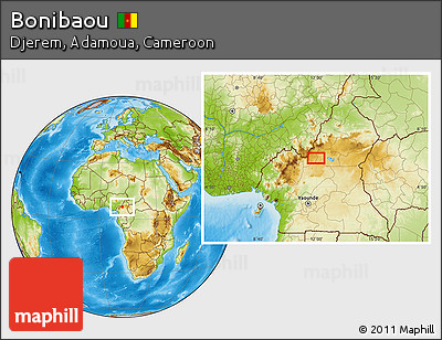 Physical Location Map of Bonibaou
