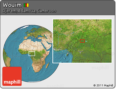 Satellite Location Map of Wouim