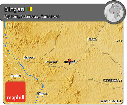 Physical Map of Bingari