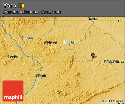 Physical Map of Yaro