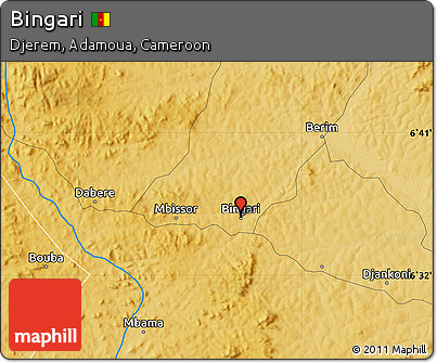 Physical Map of Bingari