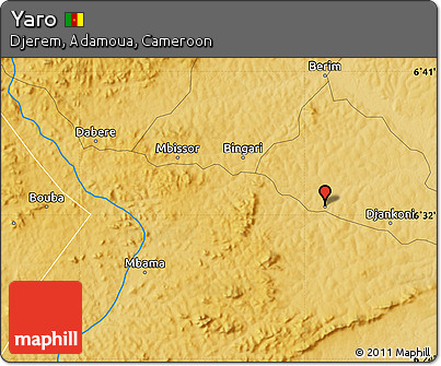 Physical Map of Yaro
