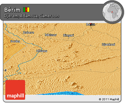 Political Panoramic Map of Bérim