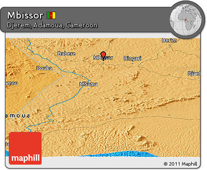 Political Panoramic Map of Mbissor
