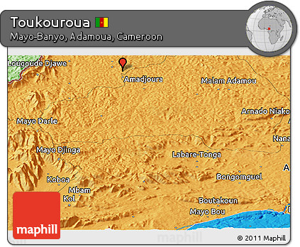 Political Panoramic Map of Toukouroua