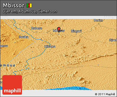 Political Panoramic Map of Mbissor
