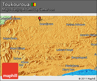 Political Panoramic Map of Toukouroua