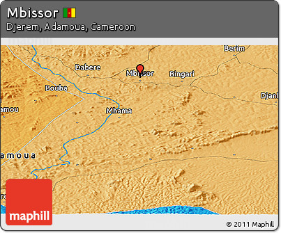 Political Panoramic Map of Mbissor