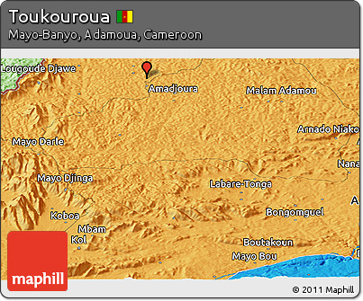 Political Panoramic Map of Toukouroua