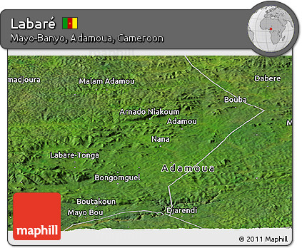 Satellite Panoramic Map of Labaré