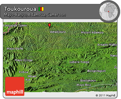 Satellite Panoramic Map of Toukouroua