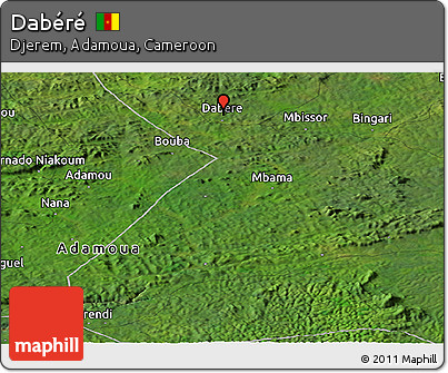 Satellite Panoramic Map of Dabéré