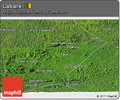 Satellite Panoramic Map of Labaré