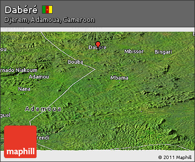 Satellite Panoramic Map of Dabéré