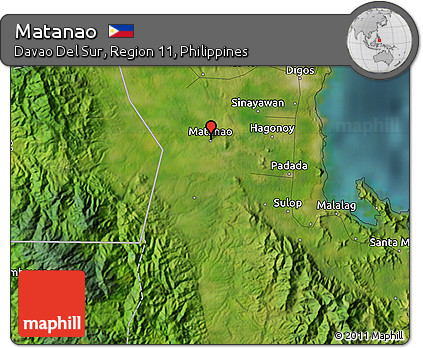Free Satellite Map of Matanao