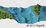 Satellite Panoramic Map of the area around 6° 28' 13" N, 125° 52' 30" E