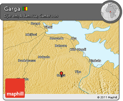 Physical 3D Map of Garga