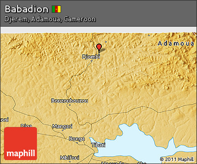 Physical 3D Map of Babadion