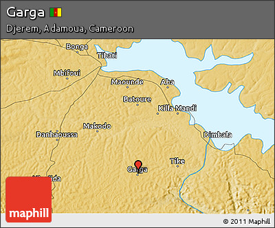 Physical 3D Map of Garga