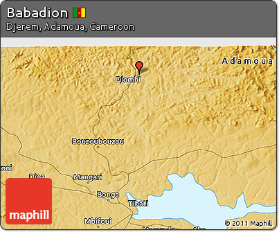 Physical 3D Map of Babadion