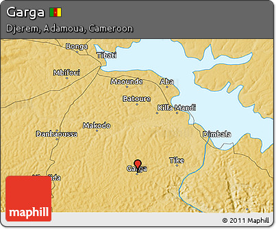 Physical 3D Map of Garga