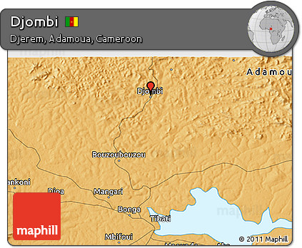 Political 3D Map of Djombi
