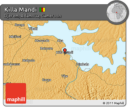 Political 3D Map of Killa Mandi